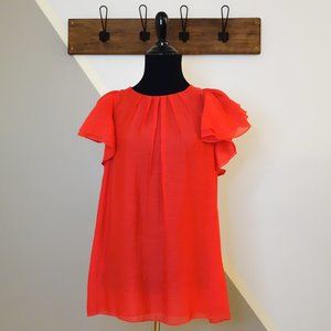 BCBGMaxAzria Blouse with fluffy sleeve